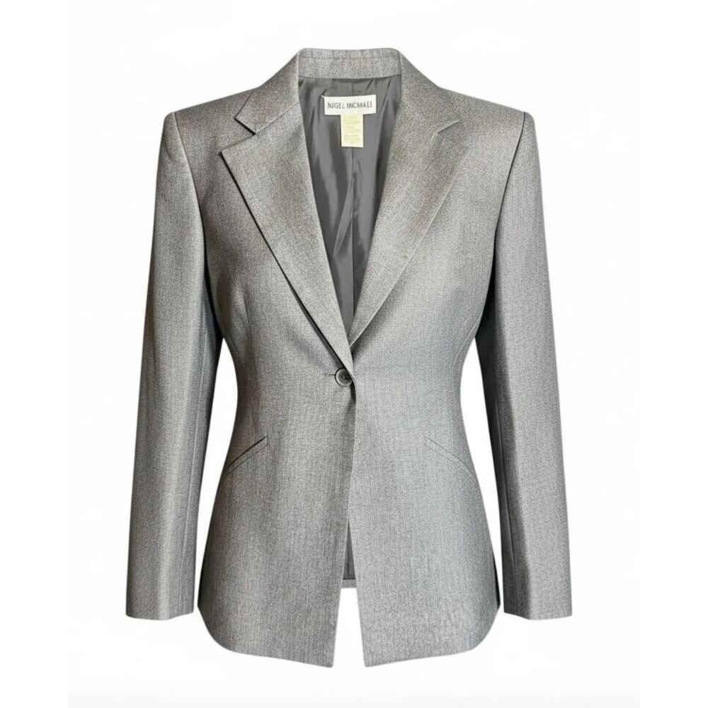 Vintage Issey Miyake Wool Blazer Charcoal Grey Medium EUC